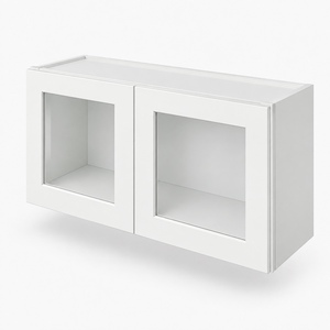 OEM 36 x 18 Inch Glass Door <b>Wall</b> <b>Cabinet</b> <b>White</b> Shaker RTA Wholesale Vietnam Factory - Product Image 2