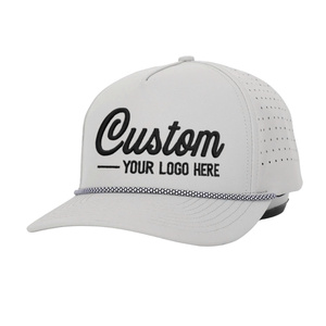 Gorra de Béisbol Snapback con Visera Curva y Bordado Personalizado, Tela Impermeable con Orificios Cortados a Láser, Gorra de Tenis y Golf con Cuerda, Calidad Premium - Product Image 1