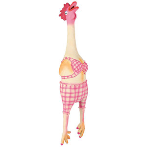 ของเล่นยางรูปไก่สำหรับสัตว์เลี้ยง ขนาด 48 ซม. มีเสียงบีบ - Product Image 1
