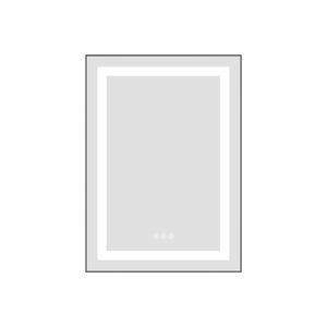Specchio LED da Bagno 20 X 28 Pollici con Illuminazione Frontale e Posteriore, Montaggio a Parete, Cornice in Alluminio, Antiappannamento, Memoria, 3 Anni di Garanzia - Product Image 1