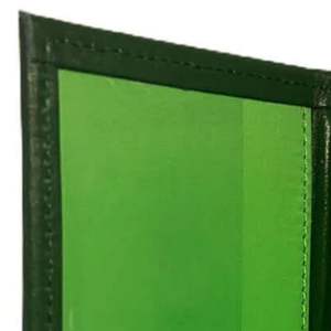 <b>Passport</b> Holder AKA <b>Passport</b> Holder Green Pink Travel Case Premium Leather Cover Greek Letter Travel Organizer Slim <b>Wallet</b> Style - Product Image 5