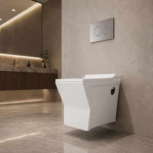 WC monobloc en céramique OPERA MODERN avec siphon en P, chasse d'eau Cyclone, garantie 5 ans, nettoyage facile, à poser au sol, pour VILLA, HÔTEL, APPARTEMENT - Product Image 5
