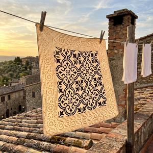 Pañuelo Bandana Hecho a Mano con Estampado de Bloques, 100% Algodón Indio, Accesorio de Moda Boho, Pañuelo de Algodón Paisley Estampado a Mano - Product Image 5