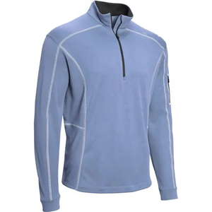 Sweat à capuche zippé 1/4 de luxe haute performance pour homme, personnalisé avec logo, idéal pour le sport et le golf - Product Image 4