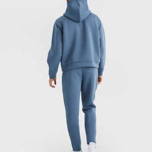 Survêtements 100% coton pour hommes, séchage rapide, logo personnalisé, ensemble de course et de jogging en plein air, léger - Product Image 3