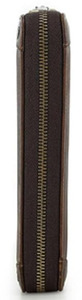 Cartera de Mano con Cierre de Cremallera y Correa para la Muñeca, de Cuero Marrón, Modelo A10, de Fazmax Corporation - Product Image 4