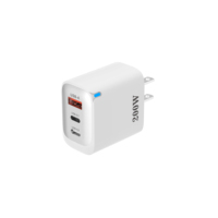 Charger Cepat Grosir 200W PD 3.0 2 Port Tipe-C USB Adaptor Dinding Bersertifikasi CE/FCC/ROHS Bahan ABS Putih/Hitam Custom