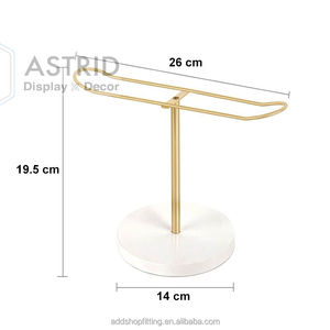 Lujo para Durable Iron Gold Hairband Bangle Bracelet Jewelry Display Rack Shop Store Stand - Product Image 4