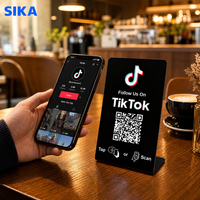 Support d'affichage NFC sans contact personnalisé SIKA avec code QR pour cartes-cadeaux Google Play et avis Google – Présentoir de codes QR