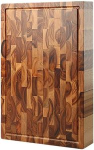 Planche à découper en bois d'acacia de qualité supérieure, manche de couteau personnalisable, forme personnalisable, grain naturel, finition lisse, durable, passe au lave-vaisselle, Lavie - Product Image 2
