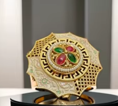 Bague ajustable en or pour femmes et filles, élégante et à la mode, belle finition antique - Product Image 2