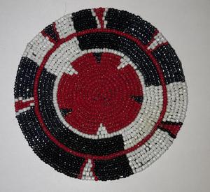 Manteles Individuales Redondos Hechos a Mano con Cuentas, Tejidos y Bordados con Técnica Jacquard de Algodón, Antideslizantes, Lavables, Ecológicos, con Diseño de Plantas para el Hogar - Product Image 4