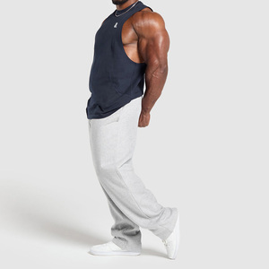 เสื้อกล้ามชายผ่าหน้าแขนกุดผ้าฝ้ายถักลายการ์ตูนสไตล์ไฮสตรีทมัดย้อมสีแฟชั่นดีไซน์รูปกล้ามเนื้อ - Product Image 4