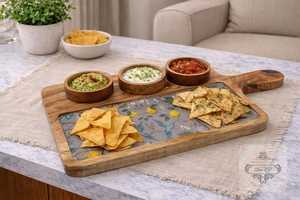 Farmhouse Rustic Wooden Serving <b>Platter</b> Handmade Dining Accessories - Product Image 2