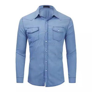 Low Price High Quality Custom Logo Printed <b>Men</b> Jeans <b>Work</b> <b>Shirt</b> Plus Size Customized Jeans <b>Work</b> <b>Shirt</b> <b>For</b> <b>Men</b> - Product Image 4
