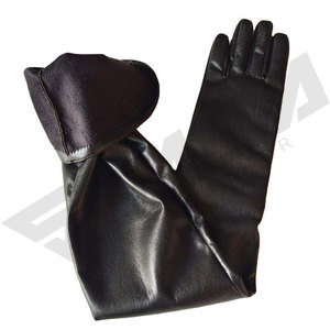 Gants d'hiver en cuir véritable pour femme, avec doublure en laine, compatibles écran tactile, extra durables, pour l'extérieur - Product Image 2