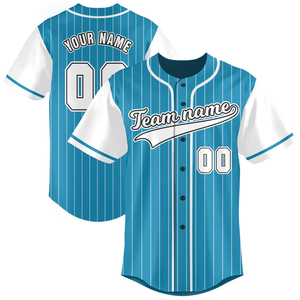 Maillot de baseball pour hommes, sublimation, impression personnalisée, chemise de sport boutonnée, respirante, séchage rapide, uniforme d'équipe, entraînement, tenue de jeu - Product Image 5