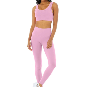 2 Piece Set Crop Top & Shorts <b>Lace</b> Trim <b>Elastic</b> Waist Quick Dry Spandex/Nylon - Product Image 2