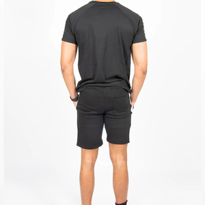 เสื้อยืดแขนสั้นโลโก้สั่งทำ OEM ชุดเซ็ต 2 ตัวสำหรับผู้ชาย เสื้อยืดคอกลมลำลองฤดูร้อน ชุดเสื้อยืดแขนสั้นสองชิ้นสำหรับผู้ชาย ปี 2026 - Product Image 4