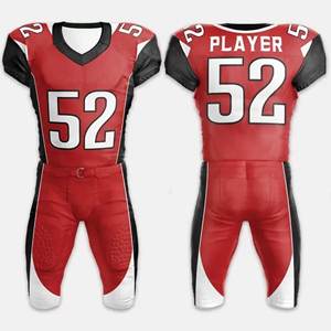 ชุดยูนิฟอร์มอเมริกันฟุตบอลสั่งทำขายส่ง ไซส์ใหญ่ แขนสั้น ผลิตจากโพลีเอสเตอร์ 100% ผลิตในปากีสถาน ชุดฝึกซ้อม - Product Image 1