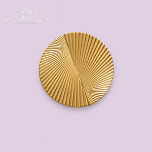 Handcrafted Half Circle <b>Brass</b> Cabinet <b>Knob</b> <b>Antique</b> Gold Finish Citrus Slice Design Drawer Pull Wardrobe <b>Door</b> Handle Decor - Product Image 3