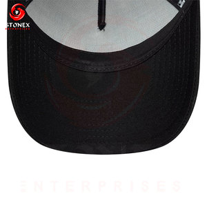 Casquette de baseball personnalisée en toile respirante 100% coton avec broderie 3D de haute qualité, style trucker vintage à bordure vieillie - Product Image 6