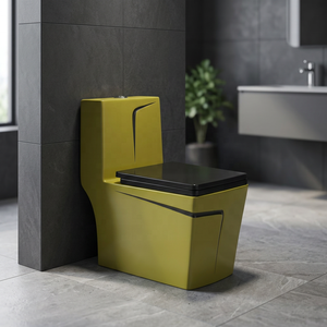 Ensemble WC monobloc de luxe en céramique pour salle de bain, avec siphon intégré, pour la décoration intérieure - Product Image 4