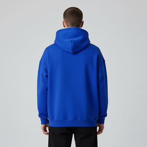 เสื้อฮู้ดซิปโอเวอร์ไซส์ผ้าเฟรนช์เทอร์รี่เนื้อหนัก 100% ผ้าฝ้าย สำหรับฤดูหนาว พิมพ์ลาย DTG ล้างสีแบบแอซิด ฮู้ดสองชั้น ทรงบ็อกซี่ สำหรับผู้ชาย - Product Image 5