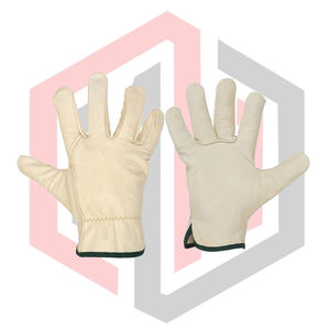 Gants de travail confortables en cuir de vachette, respirants, résistants aux déchirures, antidérapants, anti-chaleur, anti-impact, usage général - Product Image 1