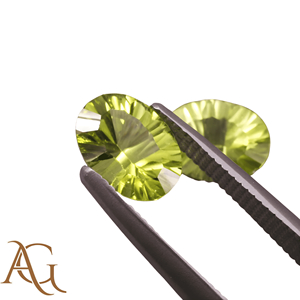 Cuarzo limón natural ovalado cóncavo, tallado con láser, tallado en intaglio, piedra preciosa suelta, precio de fabricante al por mayor, para fabricación de joyas - Product Image 1