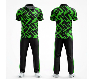 <b>Cricket</b> Team Uniform Sublimation with Name & Number | Men Women Youth <b>Cricket</b> Wears Polo Shirt and Trouser Full Team Outfit - Product Image 1