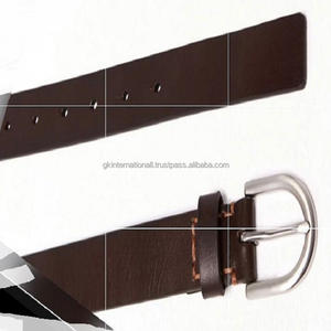 Cinturón informal de cuero genuino para hombre, hebilla de latón chapada en plata, Estilo Vintage clásico, acabado marrón, en todos los tamaños personalizados - Product Image 6