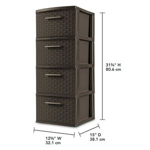 Cassettoni e carrelli in plastica con torre a 4 cassetti - Product Image 2