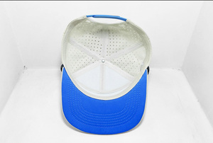 Custom Embroidered 7 Panel Laser Cut Perforate <b>Snapback</b> <b>Cap</b> with Rope for Adults Casual Street Style Produced in Vietnam Factory - Product Image 4