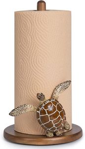 Porte-serviettes en papier artisanal unique en forme de tortue, design tortue de mer en résine, organisateur de cuisine, qualité supérieure, décoration intérieure - Product Image 4
