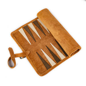 Jeu de backgammon professionnel de 21 pouces, plateau de jeu en cuir, pions de backgammon en résine, fournisseur personnalisable - Product Image 4