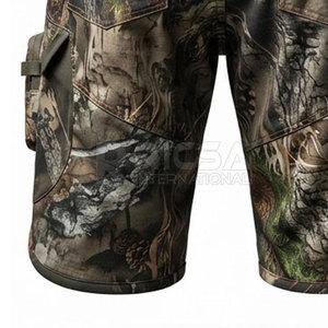 Pantalones Cortos de Caza para Hombre, Reforzados, 100% Algodón, Sólidos, Casuales, de Secado Rápido, Transpirables, Ecológicos, Resistentes al Desgarro - Product Image 4