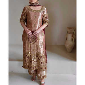 Designer Women's Party Wear <b>Top</b>-Bottom and Beautiful Dupatta Set - Product Image 1