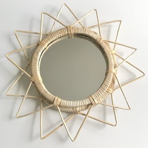 Artículos calientes hechos a mano de ratán montado en la pared para la decoración de la sala de estar del baño - Product Image 6