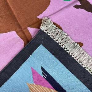 Tapis en coton de conception ethnique pour la décoration de la chambre à coucher et de la cuisine, ensemble de tapis 042 - Product Image 4