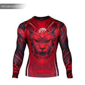 Rashguard Unisex de Alta Calidad, Premium para BJJ MMA, Ropa de Grappling, Spandex/Nylon, Manga Corta, Sublimado, Personalizado - Product Image 2