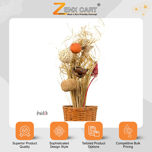 Vente flash - Bouquet de fleurs séchées artisanal, écologique et personnalisable pour la décoration de la maison, la fête des mères, les mariages - Tailles personnalisables - Product Image 2
