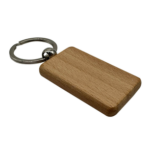 Llavero de Madera Natural, Porta Llaves Simple, Personalizable, Llavero de Madera en Blanco, Proveedor Mayorista - Product Image 3