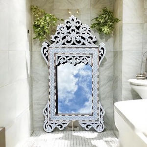 Royal Style Mother of Pearl Inlay Arabic Mirror Frame Premium Luxury Wall Mirror for Home Hotel and Office Decor - Product Image 2