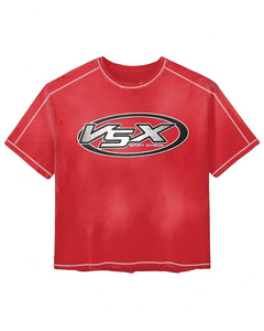 เสื้อยืดคอตตอนคุณภาพสูง 240 GSM ล้างสีแบบแอซิดวอช แต่งแถบลายตารางสีเขียว พร้อมโลโก้พิมพ์ลายซีดจาง 100% ผ้าฝ้าย ทรงหลวมสำหรับผู้ชาย - Product Image 3
