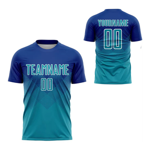 Maillot de football personnalisé de qualité supérieure pour équipe, respirant, séchage rapide, 100 % polyester, écologique, léger, pour homme - Product Image 1