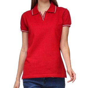 Nuevo Diseño de Camiseta Polo para Mujer, Estilo Casual con Patrón Sólido, Fácil de Usar y Lavar, de Secado Rápido y Transpirable, con Logotipo Personalizado - Product Image 3