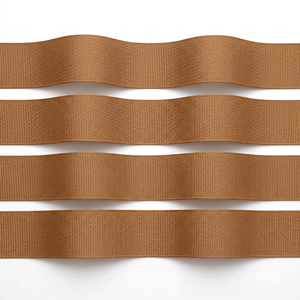 ริบบิ้นโกรเกรนเนื้อแน่นขนาด 25 มม. สีน้ำตาลแทน ยี่ห้อเนลกามัล อินดัสทรีส์ คุณภาพพรีเมียม สำหรับตกแต่งเสื้อผ้า งานฝีมือ ห่อของขวัญ และงานตกแต่ง - Product Image 1