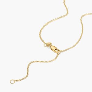 Luxury Women's Bezel Solitaire Pendant <b>Necklace</b> with 1 CTW Pear Shaped Lab-Grown Diamond in White Gold - Product Image 5