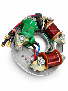 Conjunto de Placa de Bobina de Estator Electrónico de 12V para Bajaj Chetak, Calidad de Exportación para Repuestos de Motocicletas en India, Orado - Product Image 1